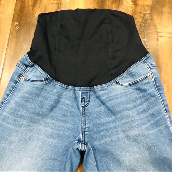 Isabel & Ingrid Denim Maternity Jeggings Sz 2 - Picture 3 of 11